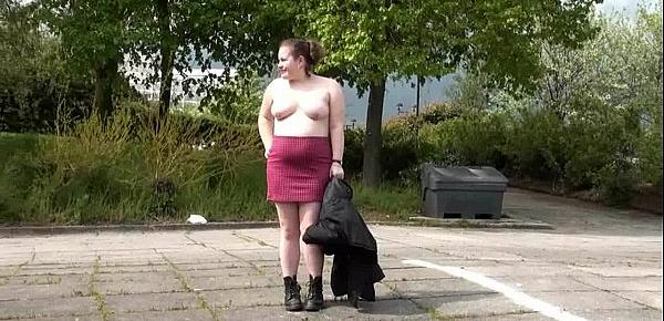  Fat amateur flashers outdoor exhibitionism and bbw public nudity of naughty teen
